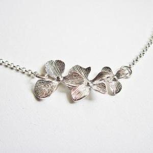 Orchid Flower Necklace, Dangling Orchids Flowers,..