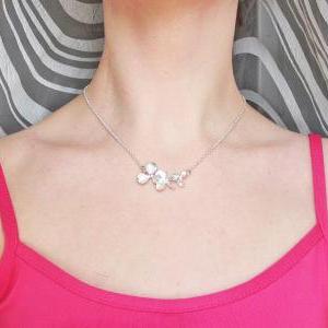 Orchid Flower Necklace, Dangling Orchids Flowers,..