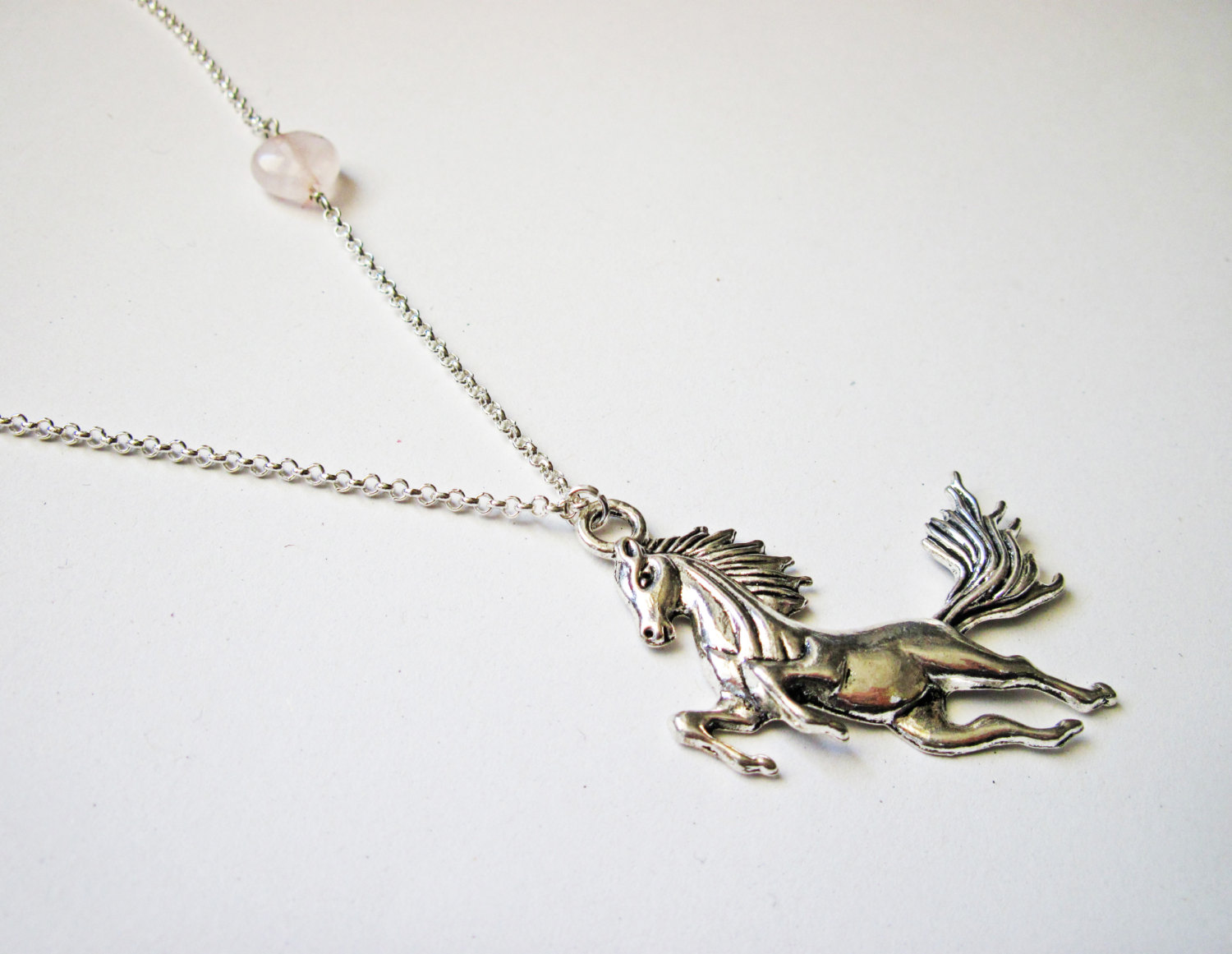 Horse and girl necklace Clearance